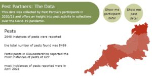a screenshot of pest data report
